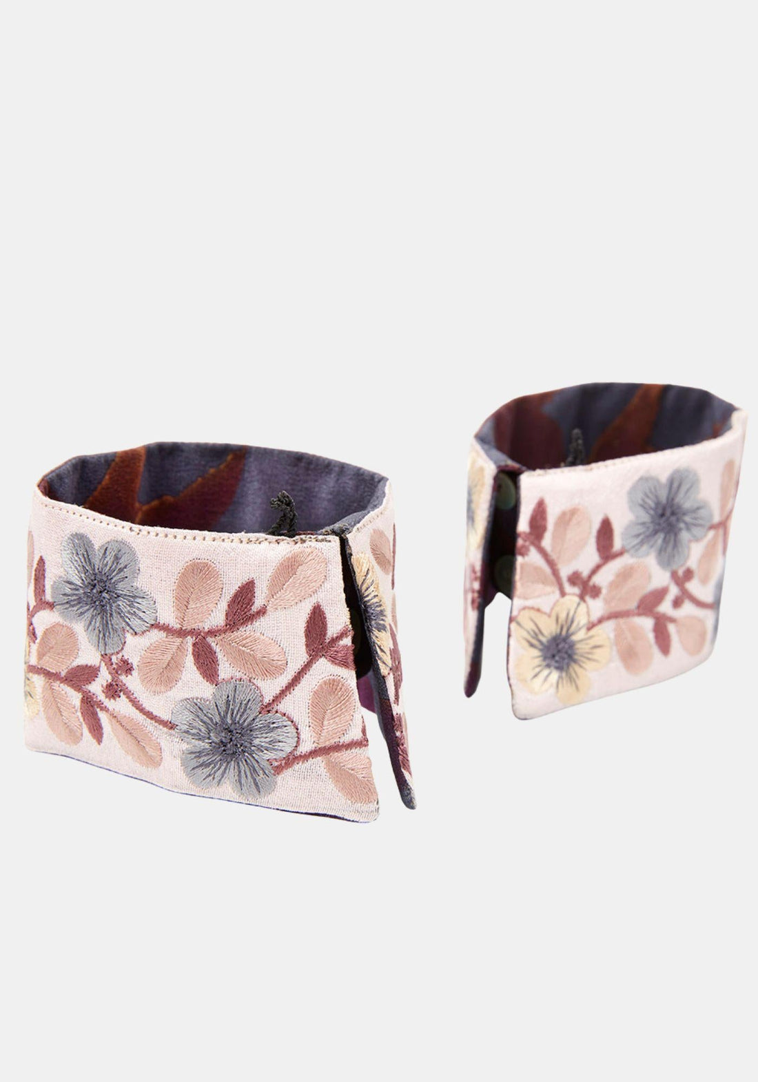 Cuffs Classic Embroidered Lace Flowers & Sequins - Traces of Me