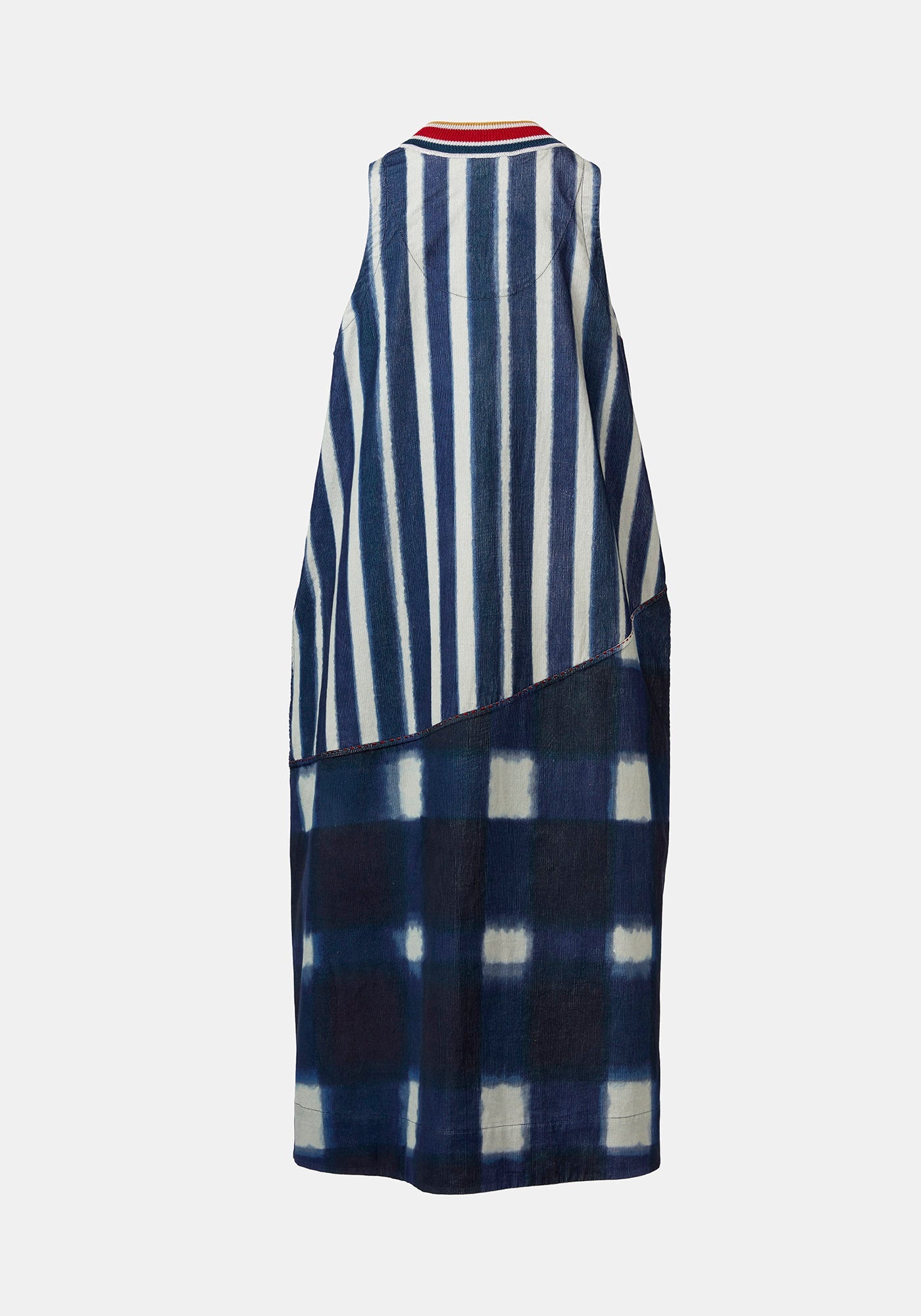 Dress Durbar Watercolour Stripes Indigo - Traces of Me