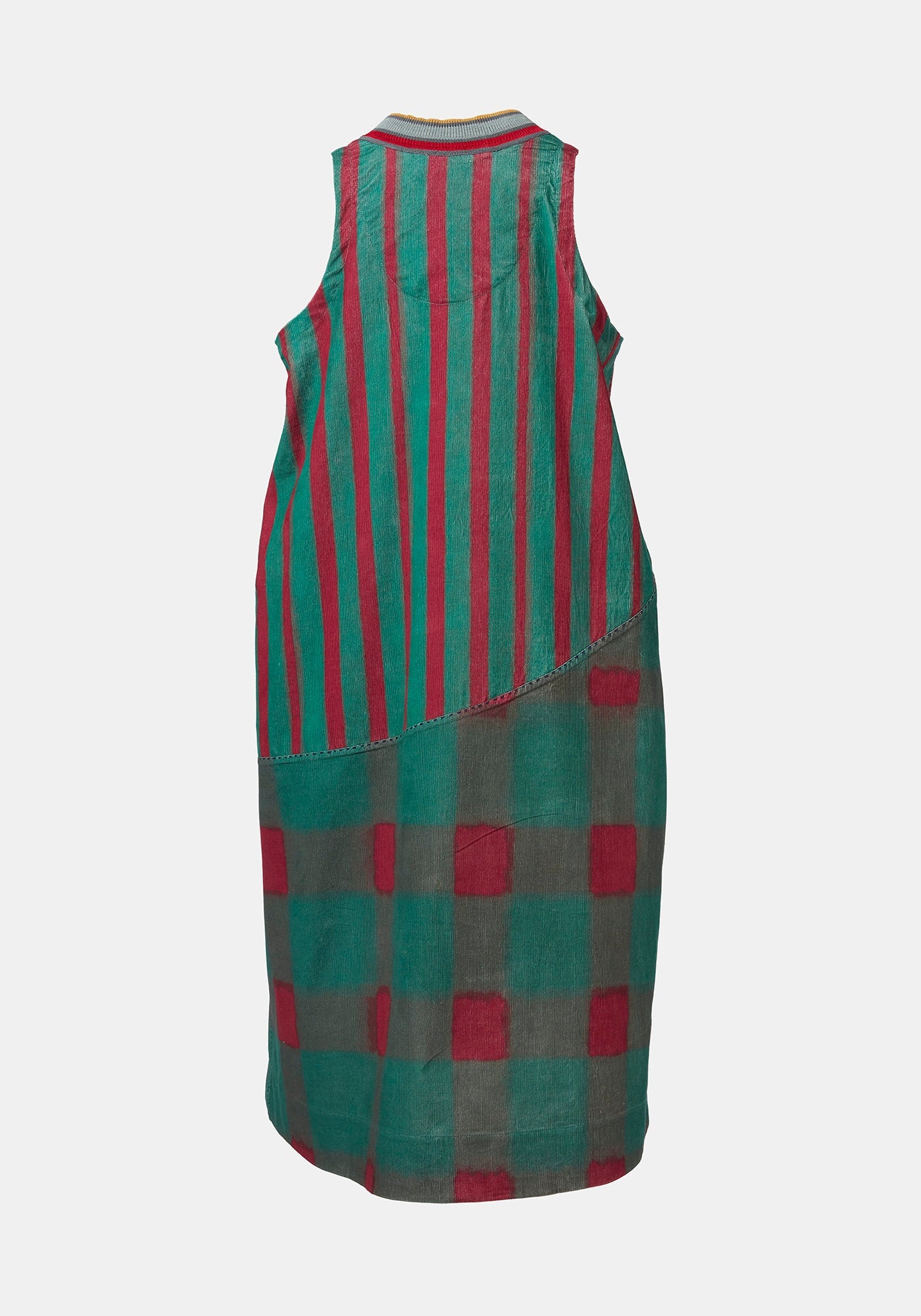 Dress Durbar Watercolour Stripes Malachite Green - Traces of Me