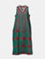 Dress Durbar Watercolour Stripes Malachite Green - Traces of Me