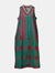 Dress Durbar Watercolour Stripes Malachite Green - Traces of Me