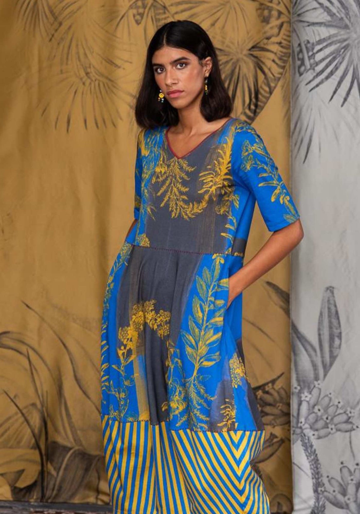 Vestido Durga Flowers Crown - Traces of Me