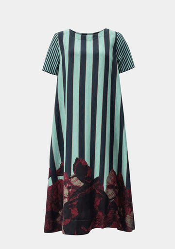 Dress Gardenia Short Sleeves Flowers - Traces of Me