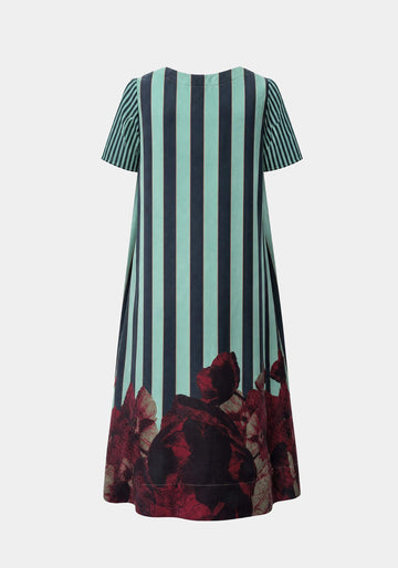 Dress Gardenia Short Sleeves Flowers - Traces of Me