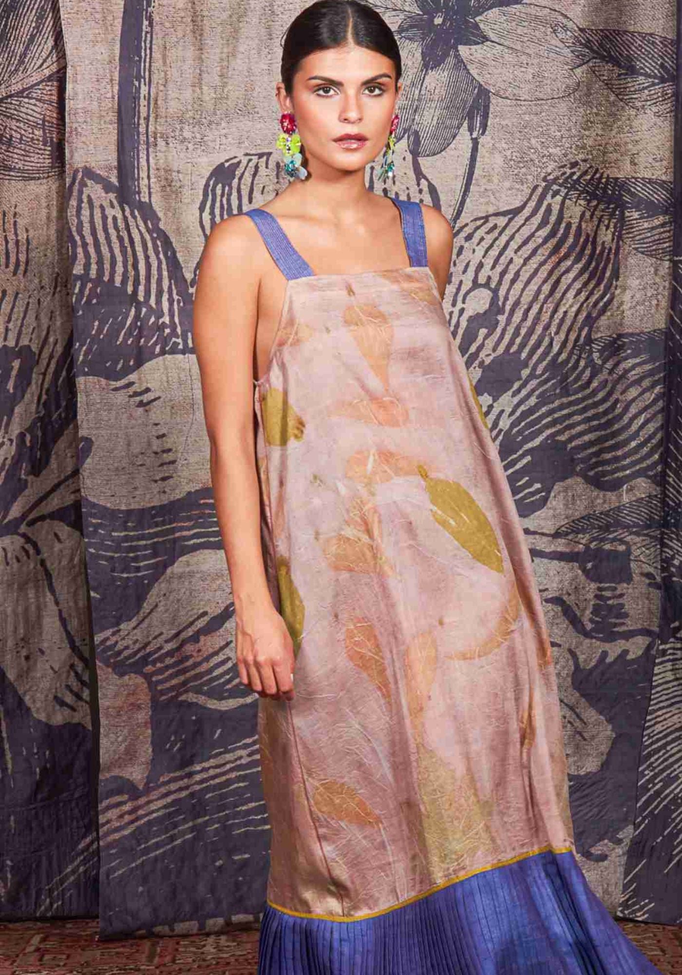 Dress Inner Pleats Leaves - Traces of Me