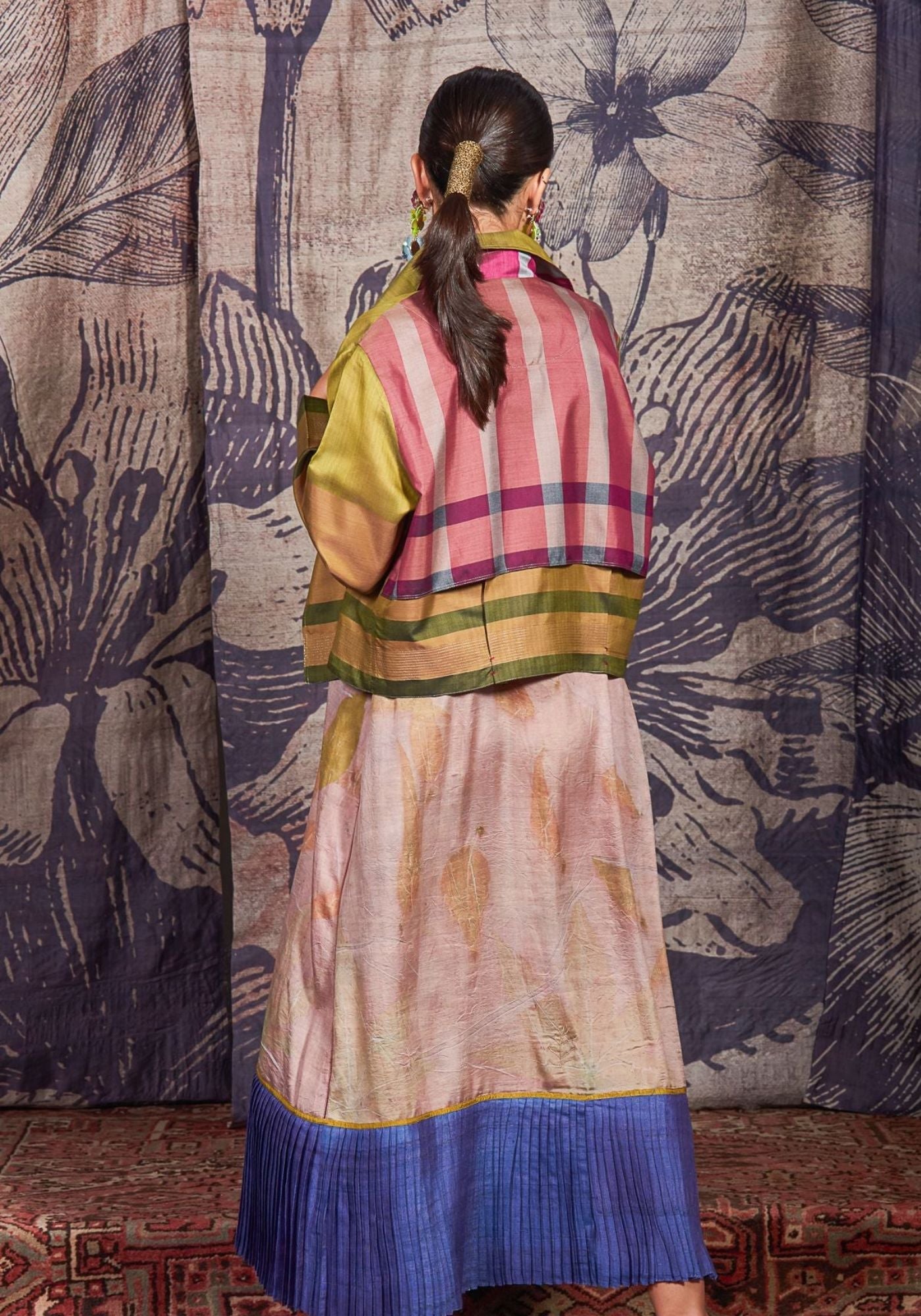 Dress Inner Pleats Leaves - Traces of Me