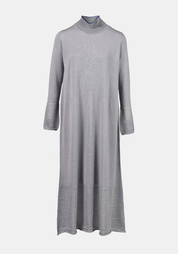 Vestido Moon Silver – mistura de caxemira e seda, vista de produto | Traces of Me