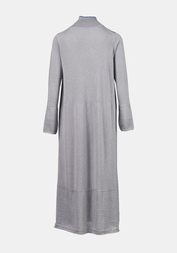 Vestido Moon Silver – mistura de caxemira e seda, vista alternativa | Traces of Me