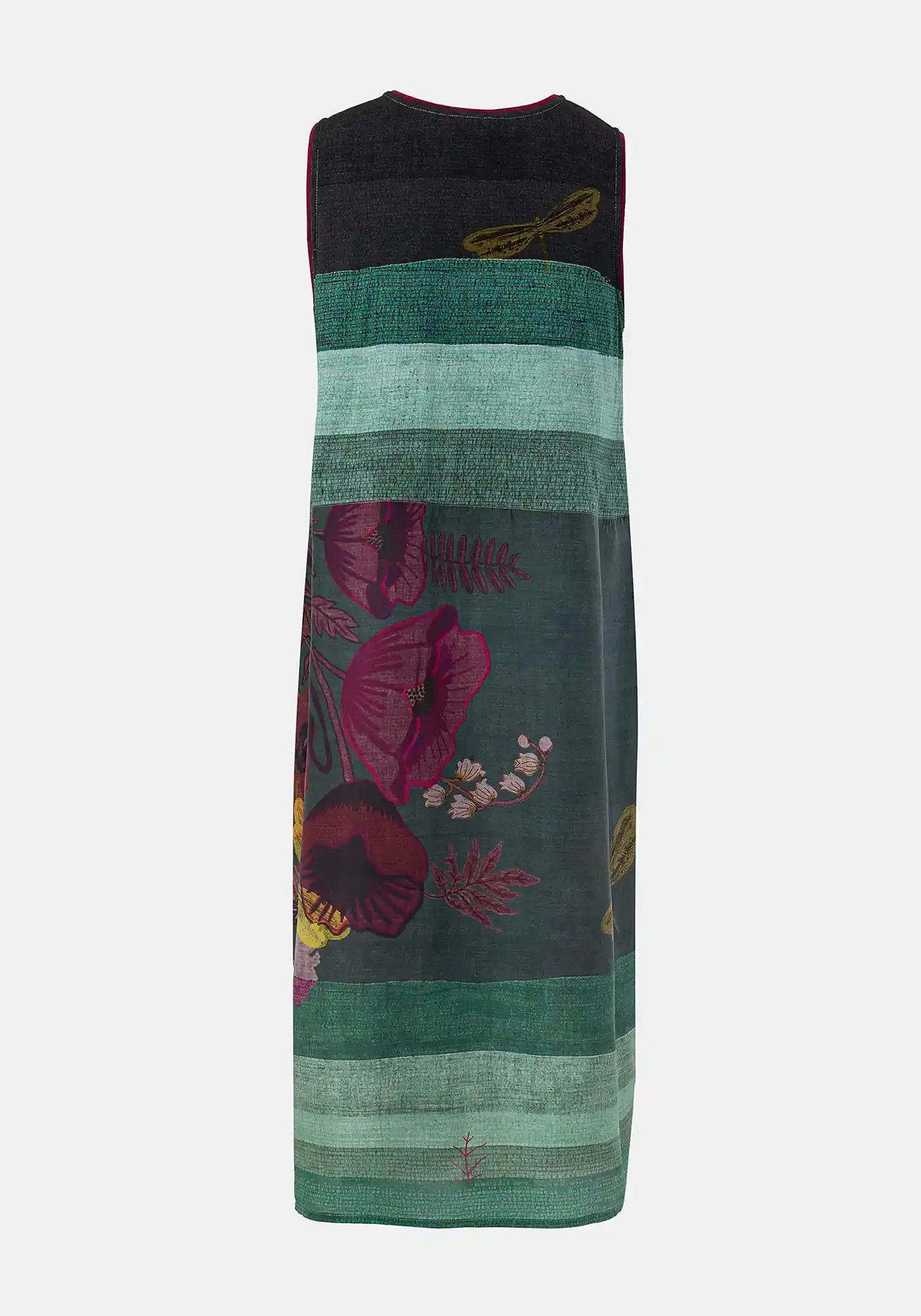 Dress Poppy Round Neck Watercolour Checks - Traces of Me