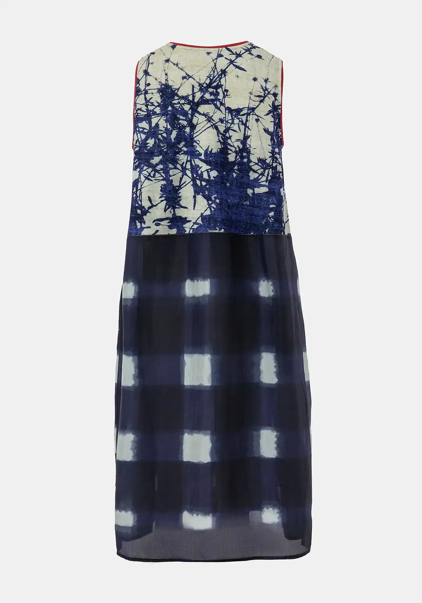 Dress Poppy Round Neck Watercolour Checks - Traces of Me