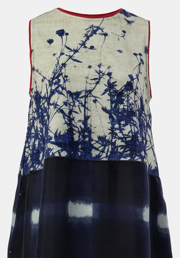 Dress Poppy Round Neck Watercolour Checks - Traces of Me