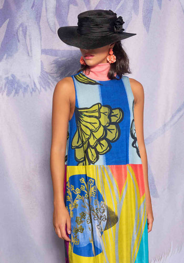 Dress Poppy Turtle Neck Sleeveless Plage - Traces of Me