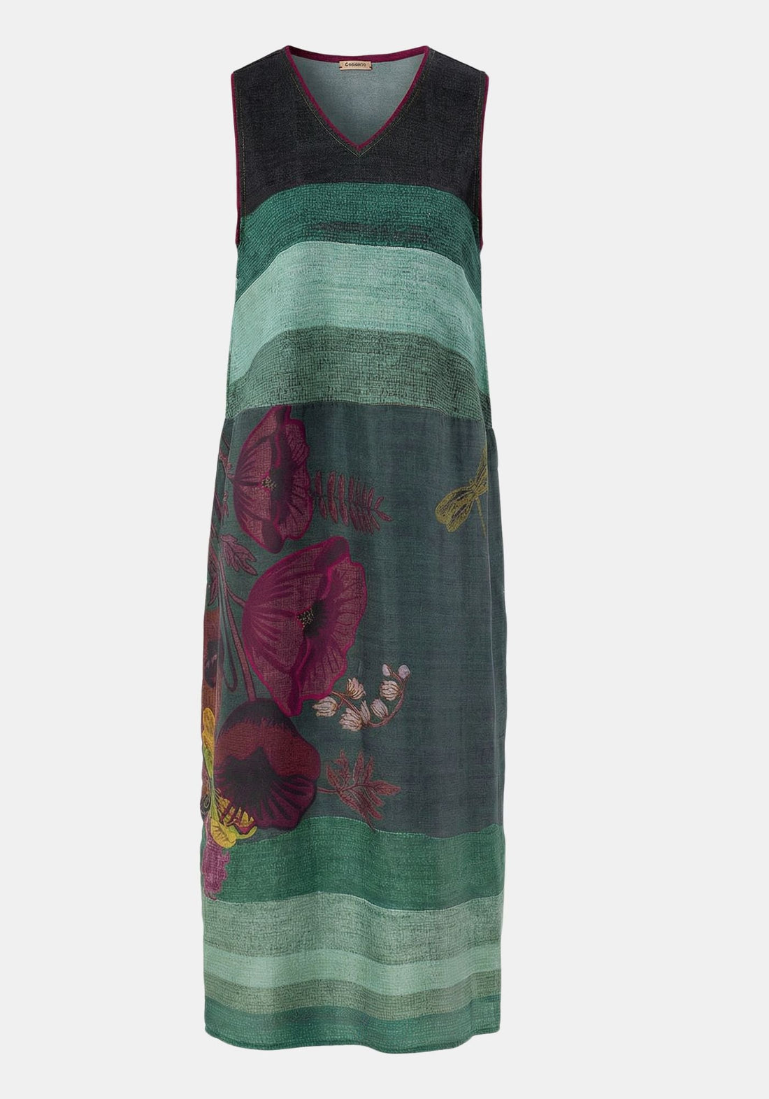 Dress Poppy V Neck Poppies Bouquet - Traces of Me