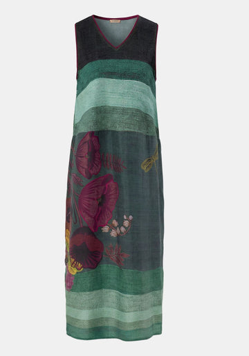 Dress Poppy V Neck Poppies Bouquet - Traces of Me