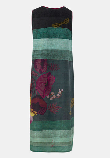 Dress Poppy V Neck Poppies Bouquet - Traces of Me