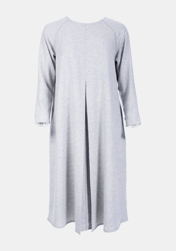 Dress Secrets Clouds – Blue / Grey, wool-silk blend, product view | Traces of Me