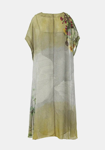 Dress Selkie V Neck Centaurea - Traces of Me