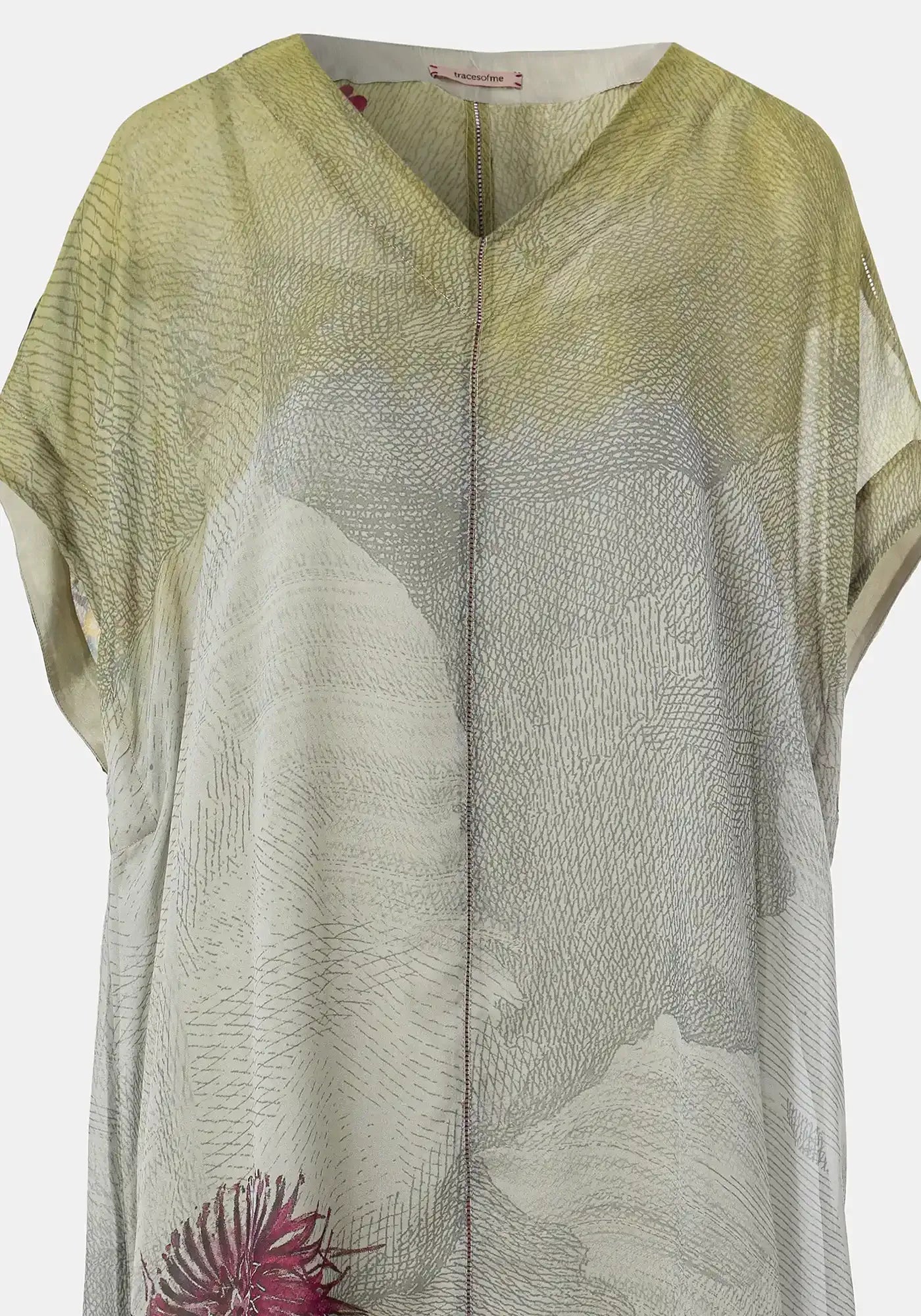 Dress Selkie V Neck Centaurea - Traces of Me