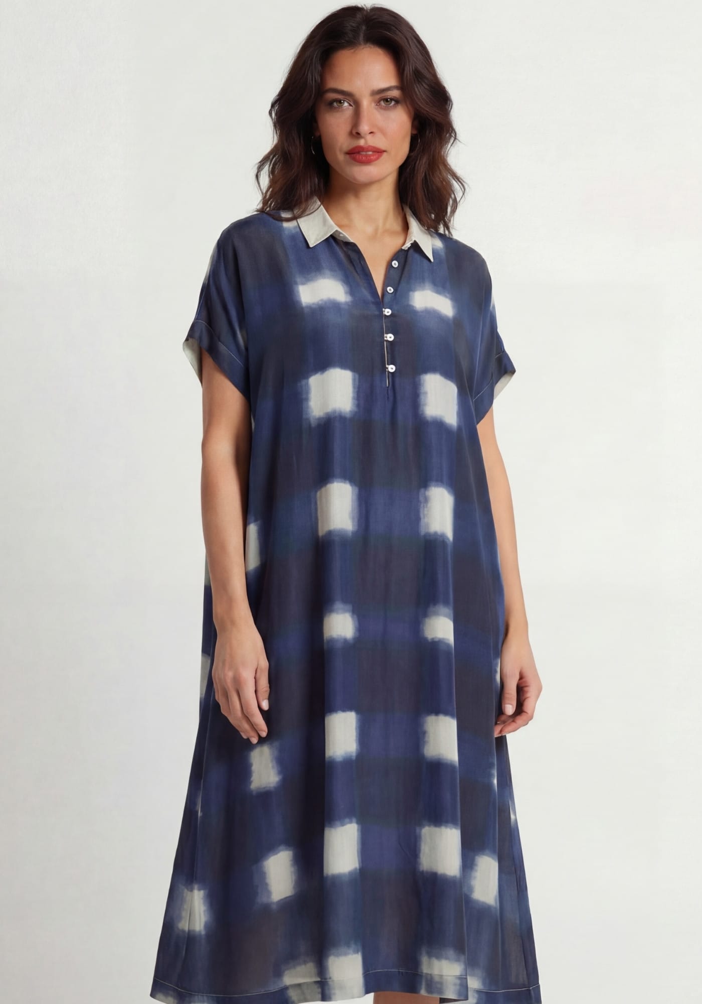 Dress Selkie Watercolour Checks - Traces of Me