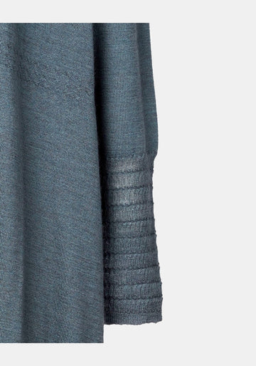 Vestido Turtle Neck Moon – Graphite, caxemira-lã blend, vista alternativa | Traces of Me
