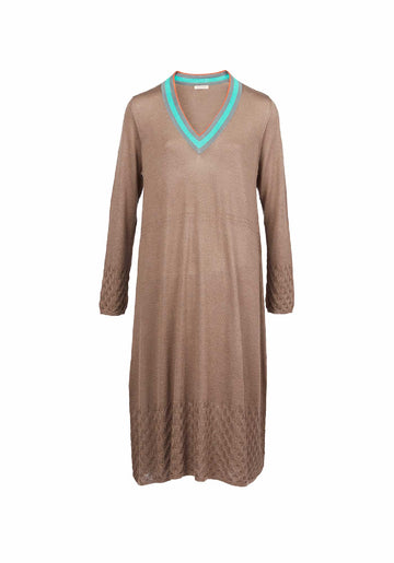 Dress V Neck Sun – Shatoosh, cashmere-wool blend, product view | Traces of Me