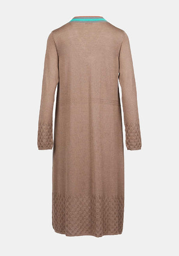 Vestido V Neck Sun – Shatoosh, caxemira-lã blend, vista alternativa | Traces of Me