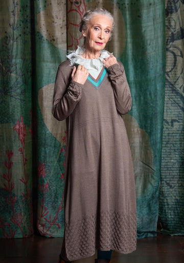 Dress V Neck Sun – Shatoosh, cashmere-wool blend, alternate view | Traces of Me