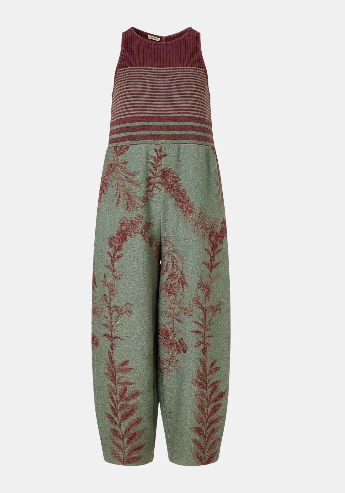 Jumpsuit Poppy Round Neck Flowers Crown - Traces of Me