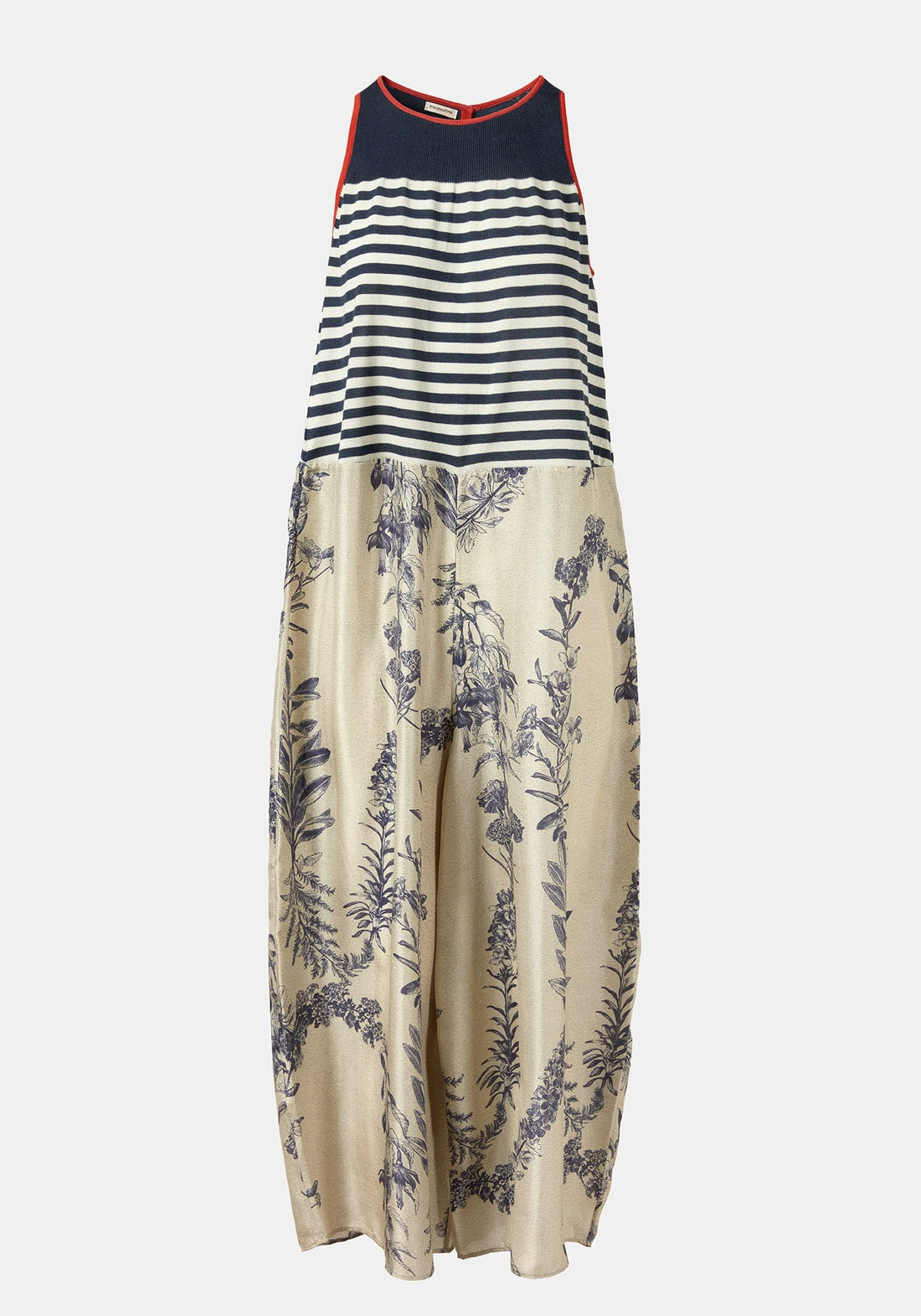 Jumpsuit Poppy Round Neck Flowers Crown - Traces of Me