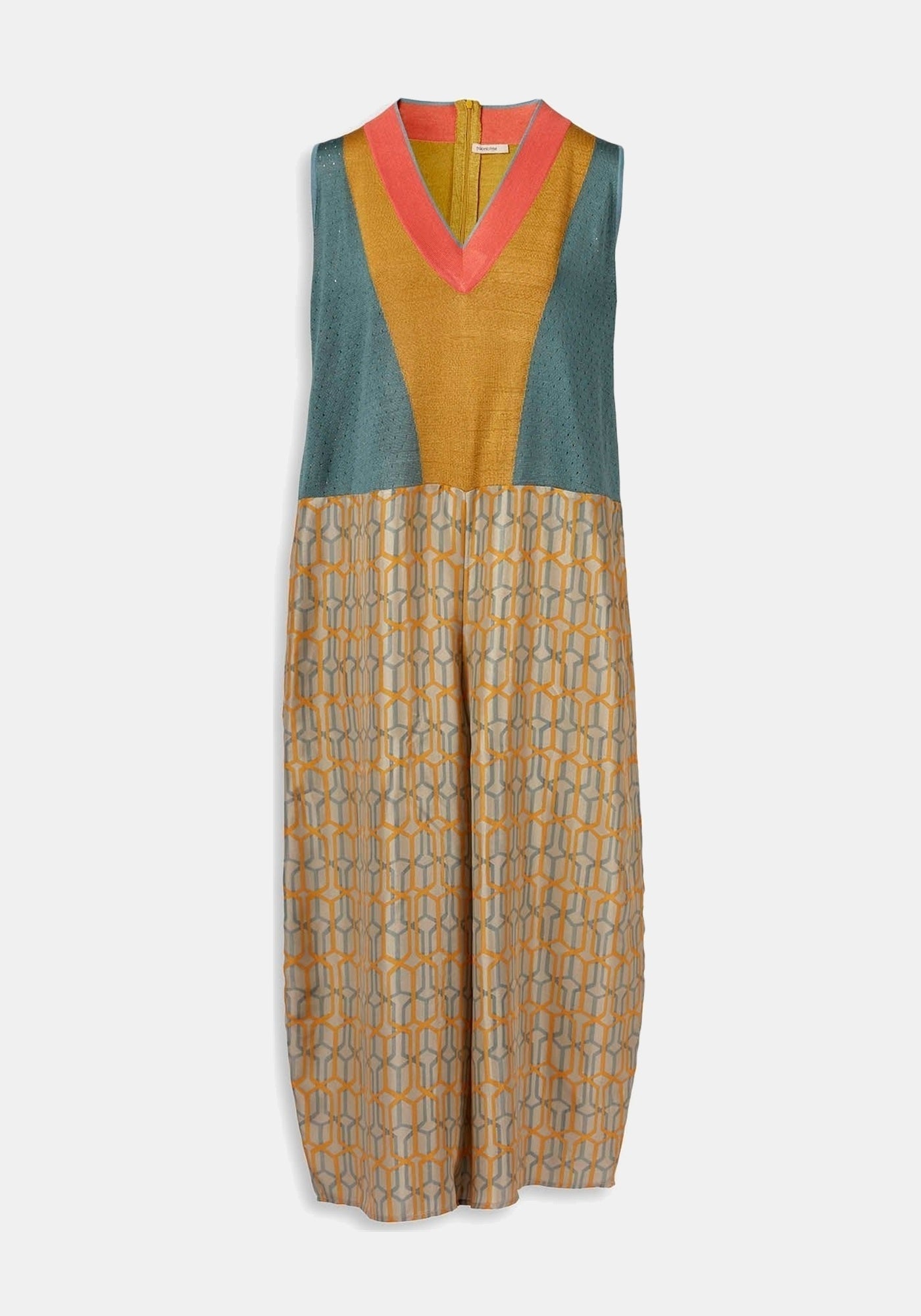 Jumpsuit Poppy V Neck Grid - Traces of Me