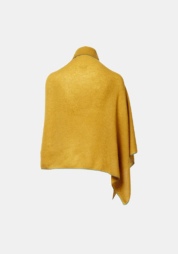 Poncho Lisa Weed – Weed / Teal, caxemira, vista alternativa | Traces of Me
