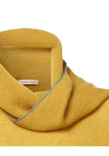 Poncho Lisa Weed – Weed / Teal, cashmere, alternate view | Traces of Me