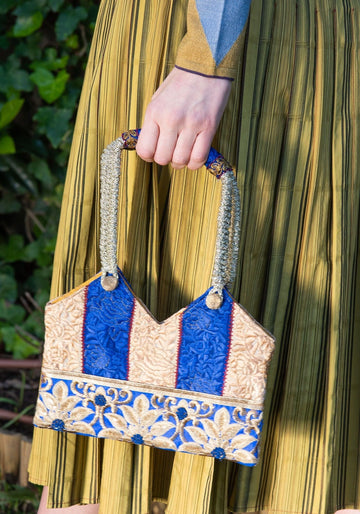 Purse Flowers Lace Dazling Blue - Traces of Me