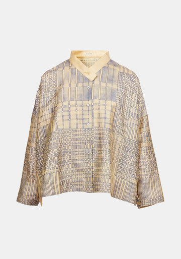 Shirt Aiko Jardin – Multicolour, silk, alternate view | Traces of Me