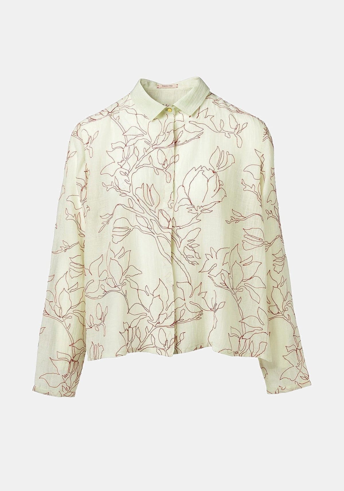 Camisa Anna Long Sleeves Magnolia Bok Joy – seda-mistura de algodão, vista de produto | Traces of Me