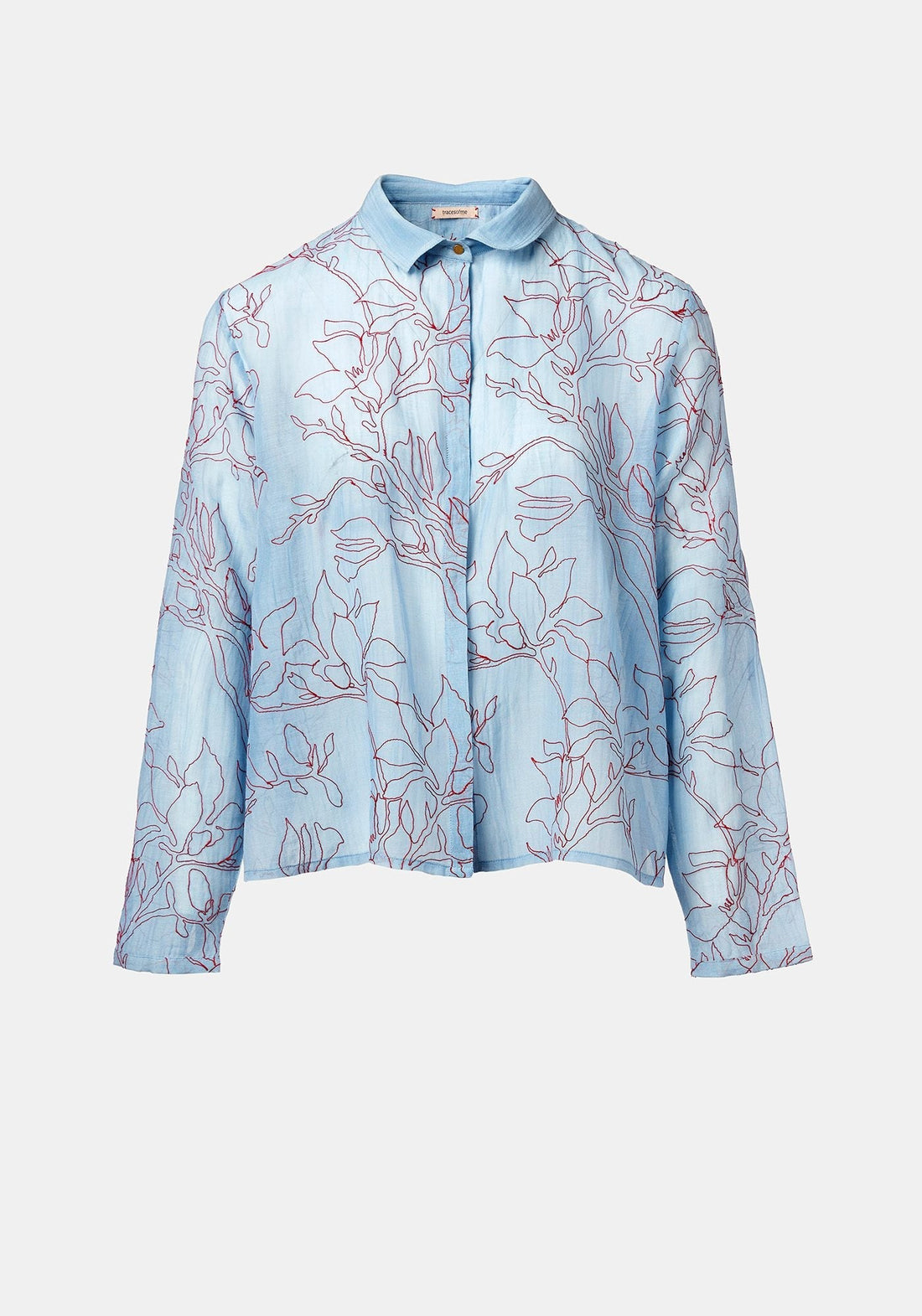 Shirt Anna Long Sleeves Magnolia Forever Blue - Traces of Me