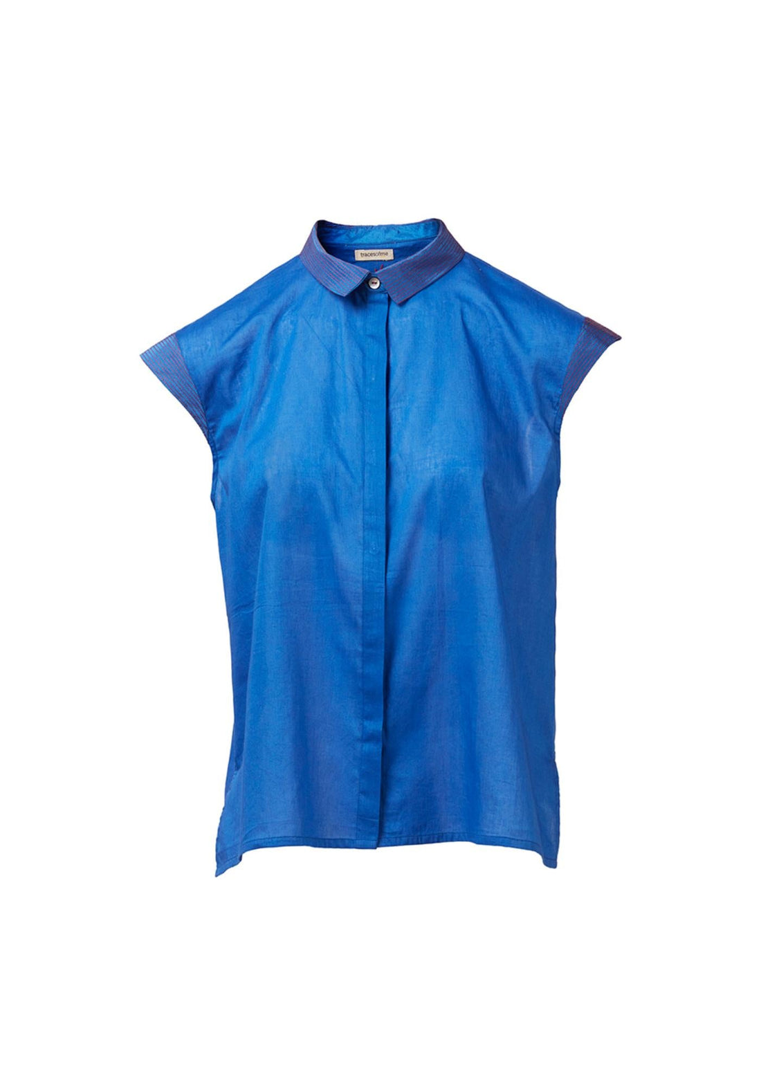 Shirt Anna Short Sleeves Amparo Blue - Traces of Me