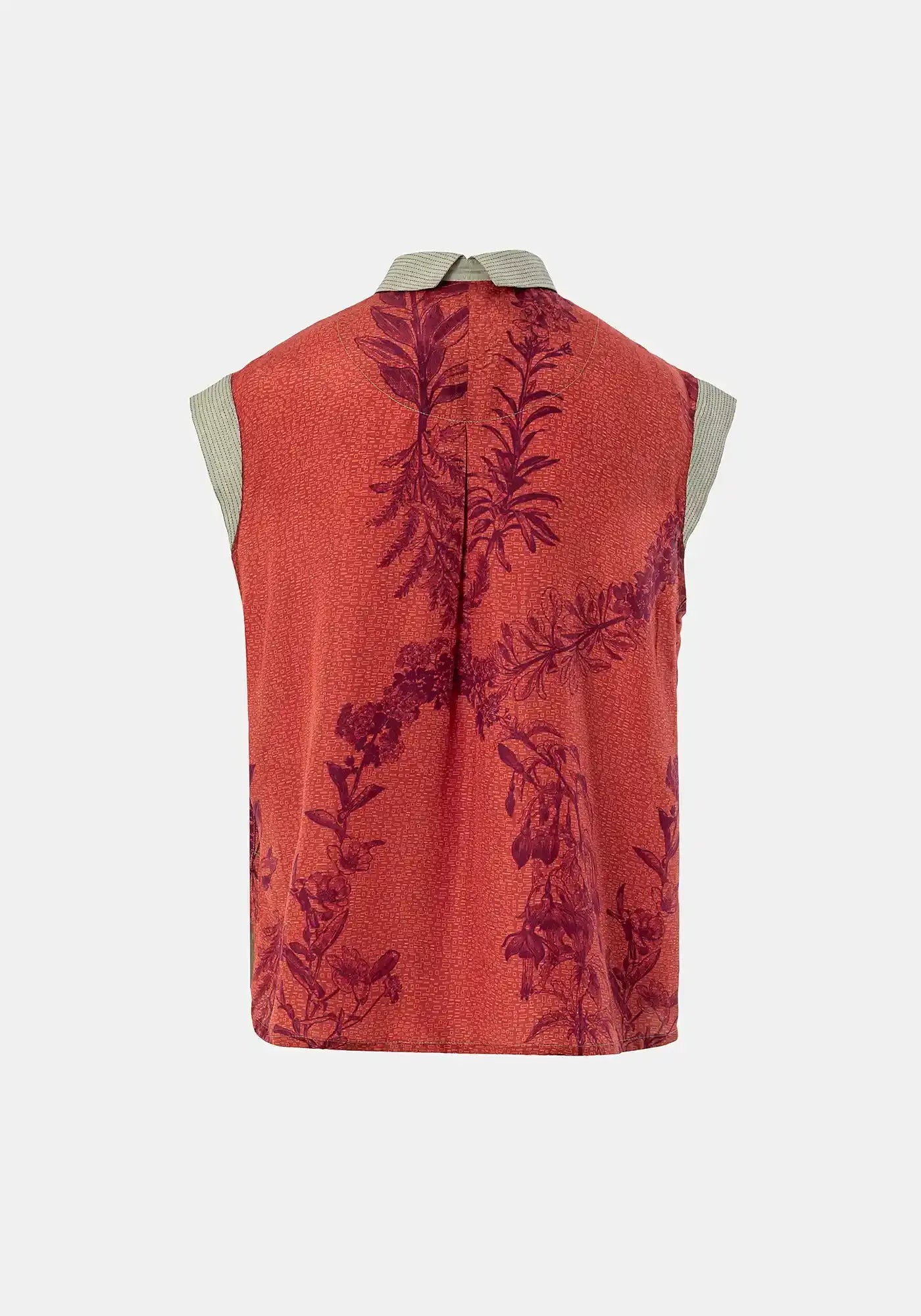 Shirt Anna Short Sleeves Flowers Crown - Traces of Me