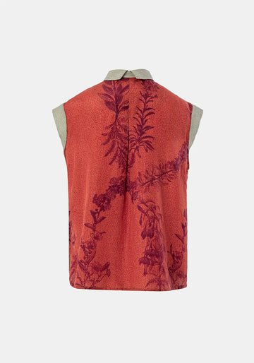 Shirt Anna Short Sleeves Flowers Crown - Traces of Me