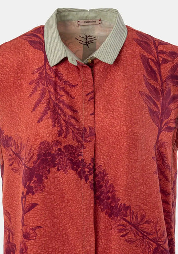 Shirt Anna Short Sleeves Flowers Crown - Traces of Me