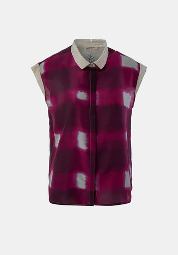 Shirt Anna Short Sleeves Watercolour Checks - Traces of Me
