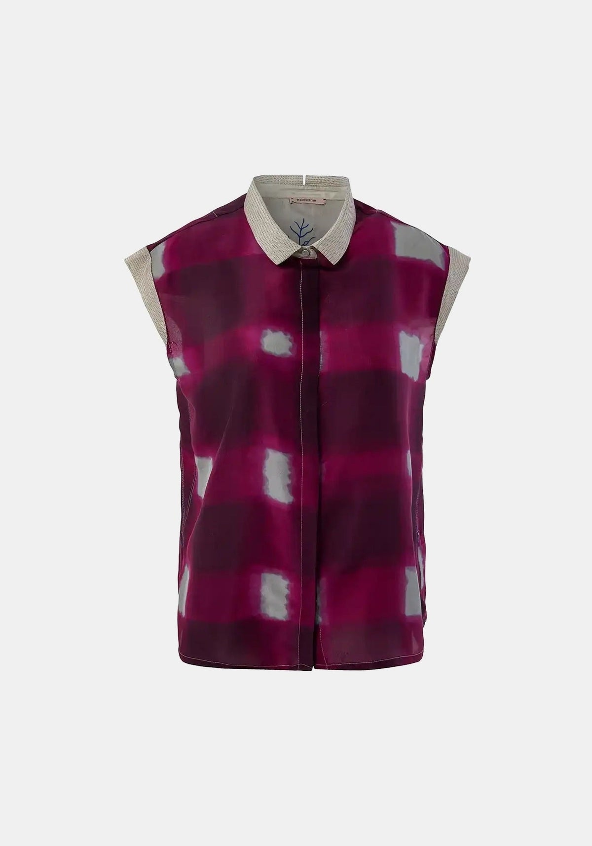 Shirt Anna Short Sleeves Watercolour Checks - Traces of Me