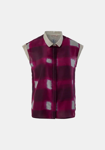 Shirt Anna Short Sleeves Watercolour Checks - Traces of Me