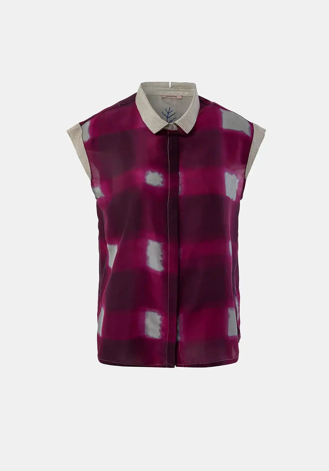 Shirt Anna Short Sleeves Watercolour Checks - Traces of Me