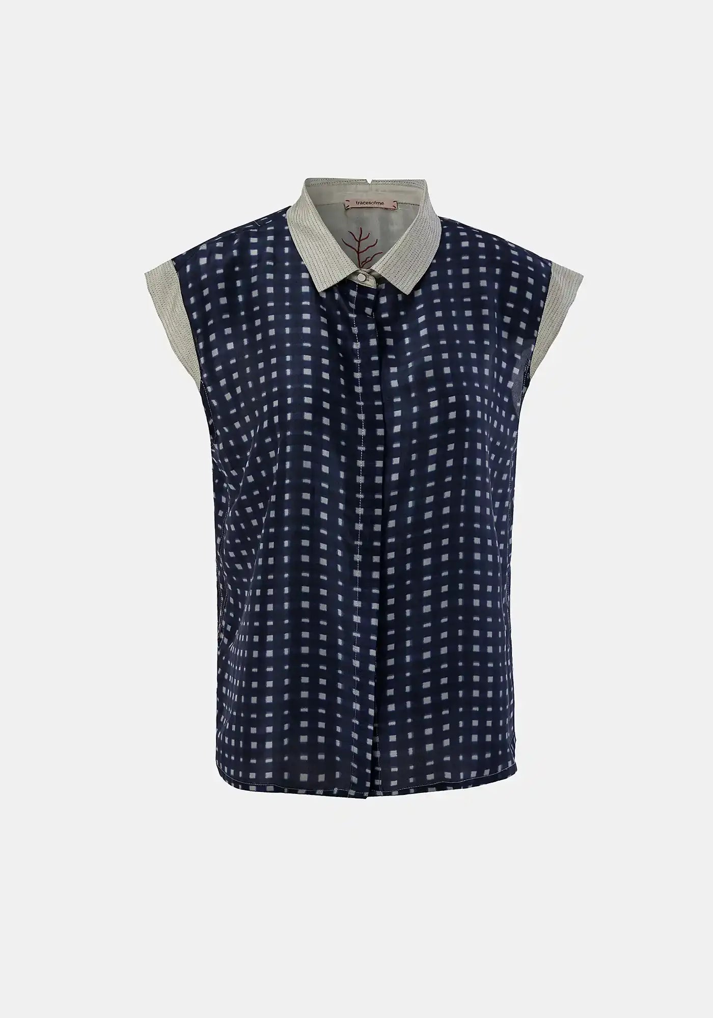 Shirt Anna Short Sleeves Watercolour Checks - Traces of Me