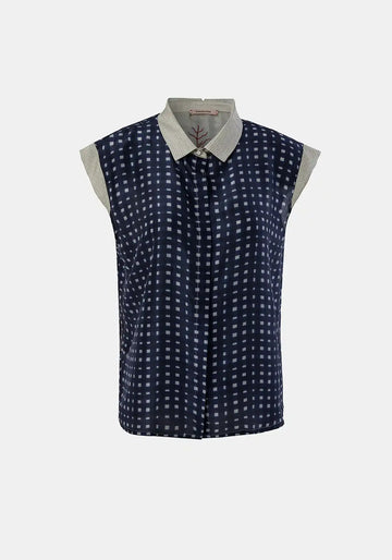 Shirt Anna Short Sleeves Watercolour Checks - Traces of Me