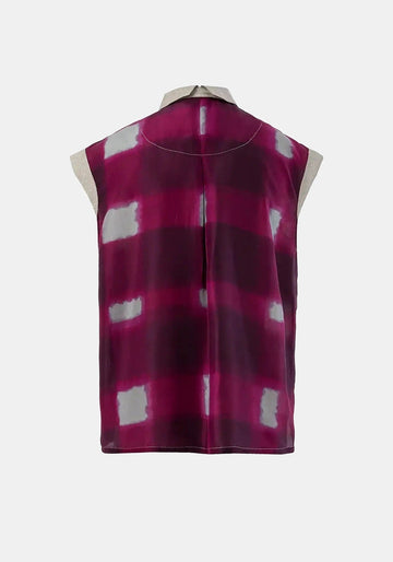 Shirt Anna Short Sleeves Watercolour Checks - Traces of Me