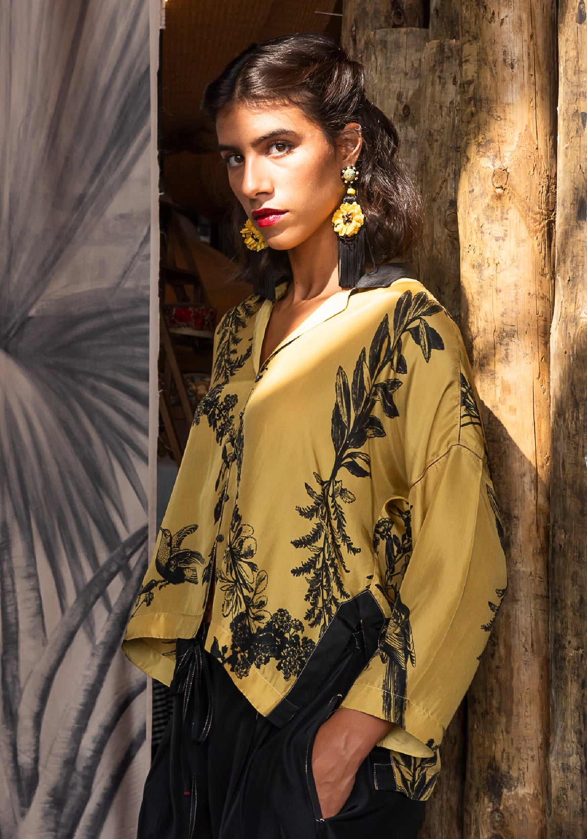 Camisa Botanic Collar - Traces of Me