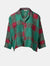 Shirt Botanic Collar Watercolour Checks Malachite Green - Traces of Me