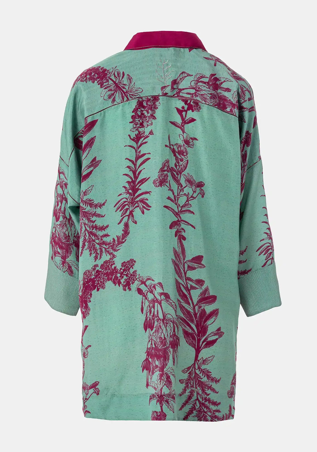 Shirt Botanic Long Cuffs Flowers Crown - Traces of Me